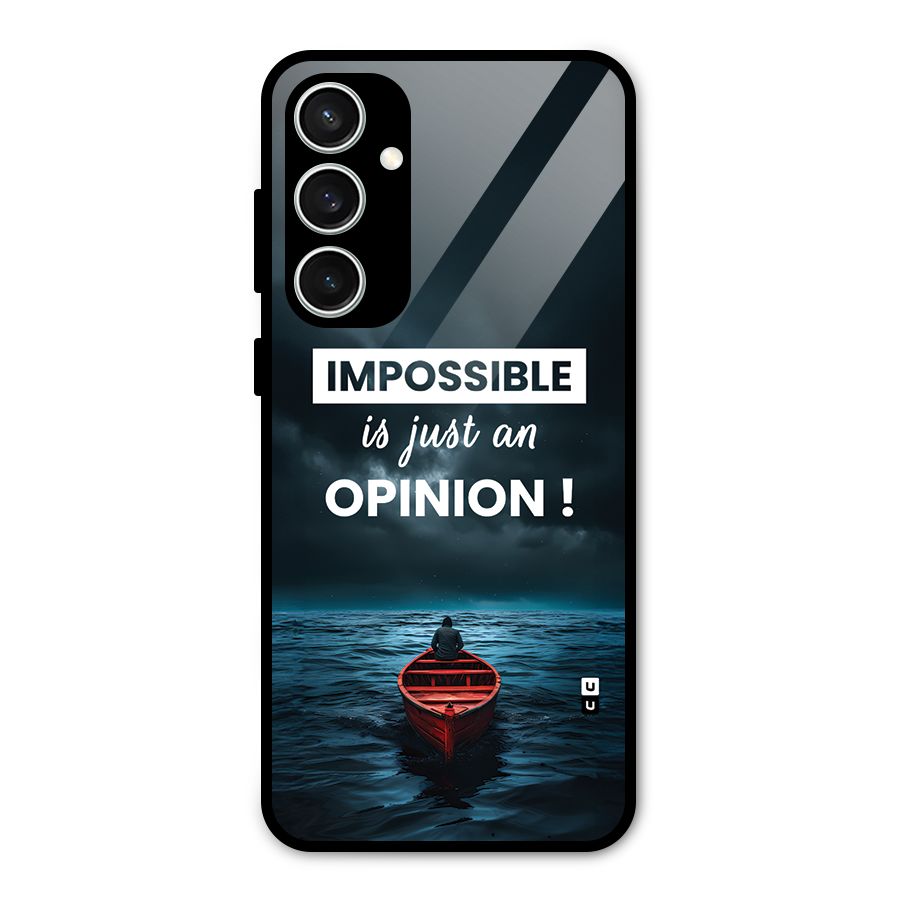 Just An Opinion Glass Back Case for Galaxy S23 FE
