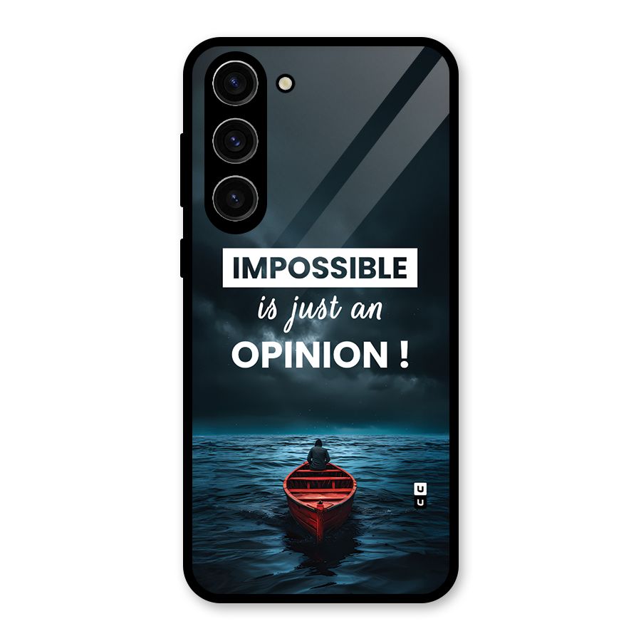Just An Opinion Glass Back Case for Galaxy S23 Plus