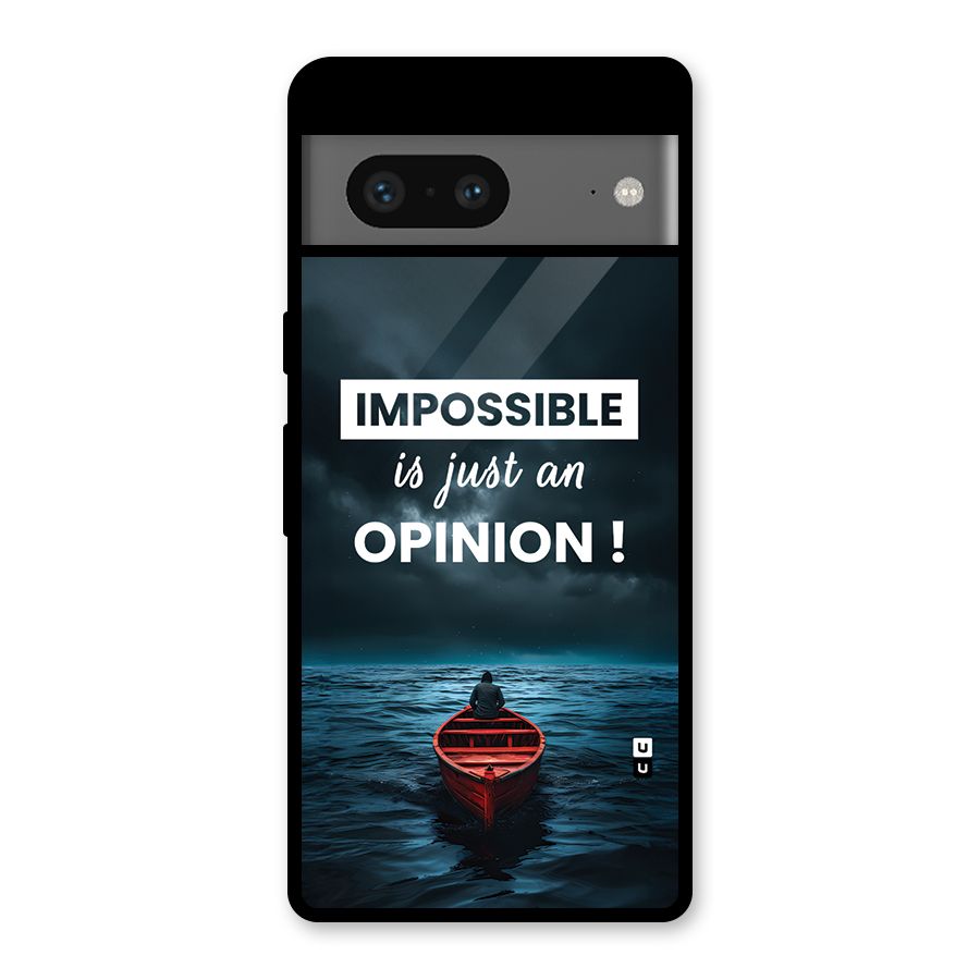 Just An Opinion Glass Back Case for Google Pixel 7