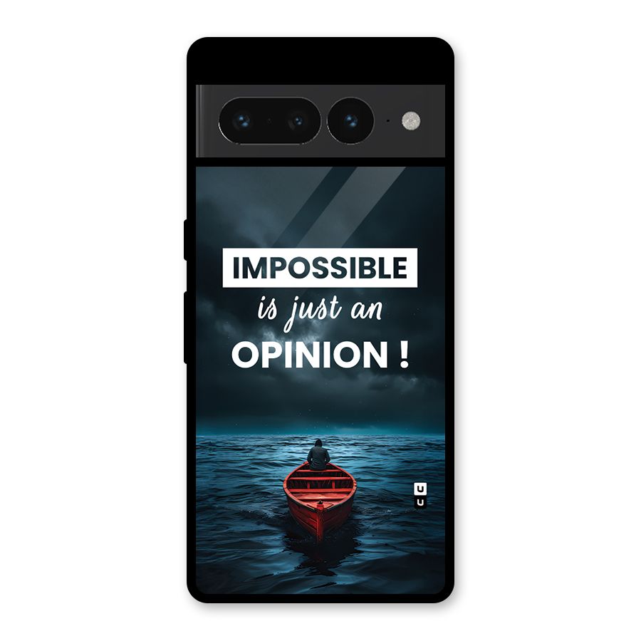 Just An Opinion Glass Back Case for Google Pixel 7 Pro