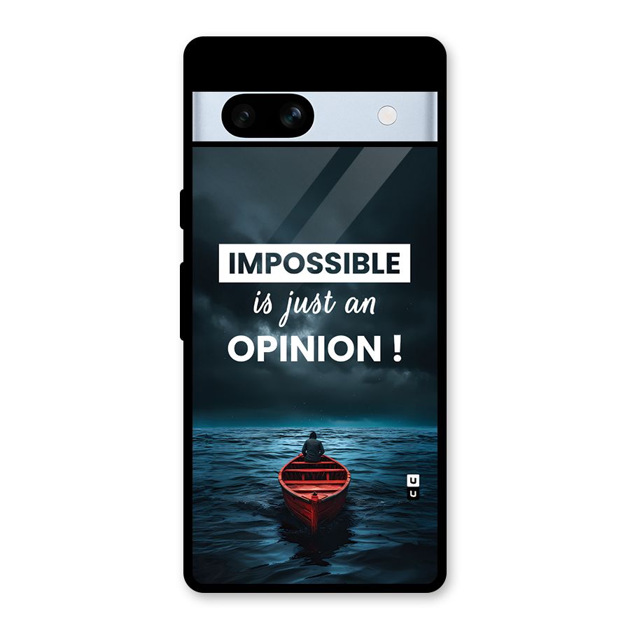 Just An Opinion Glass Back Case for Google Pixel 7a