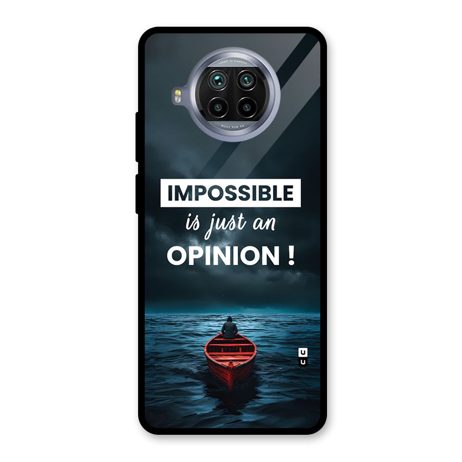 Just An Opinion Glass Back Case for Mi 10i