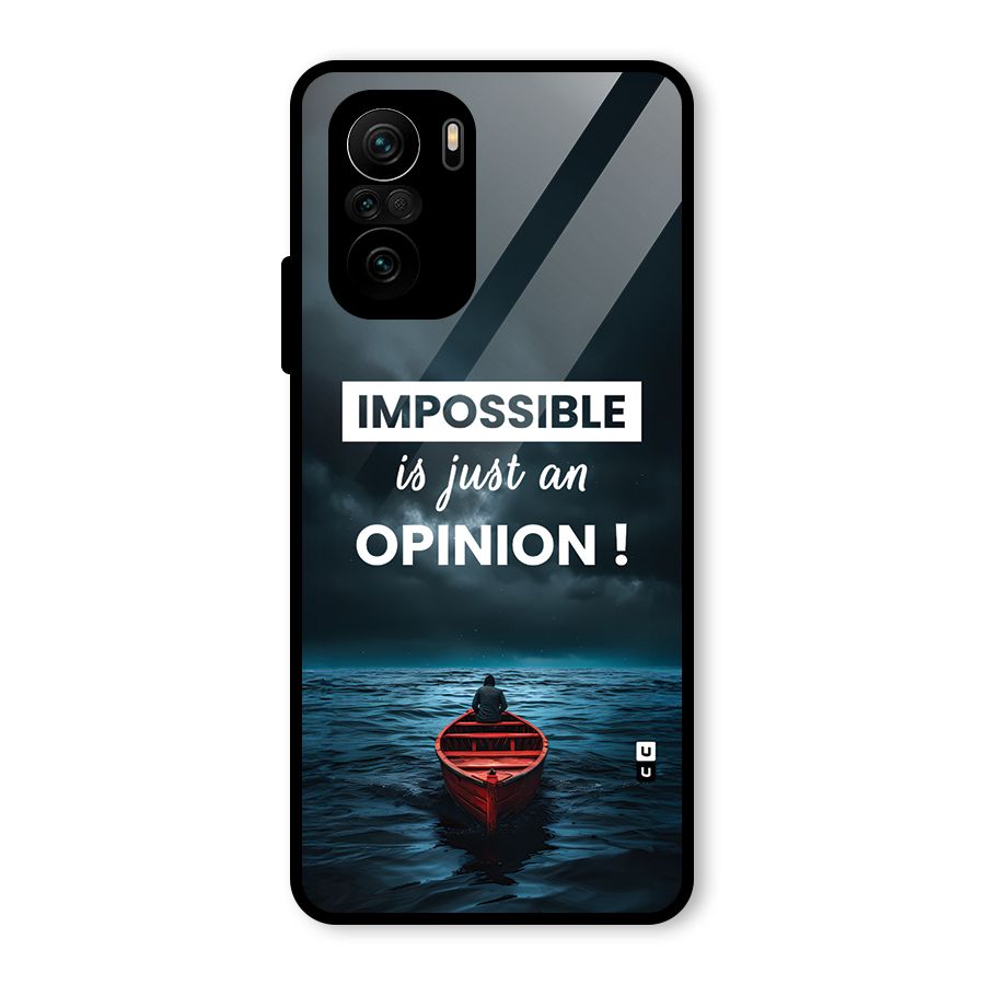 Just An Opinion Glass Back Case for Mi 11X Pro