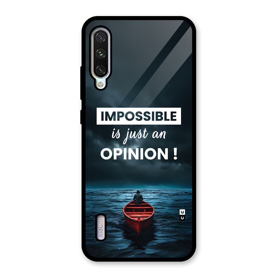 Just An Opinion Glass Back Case for Mi A3
