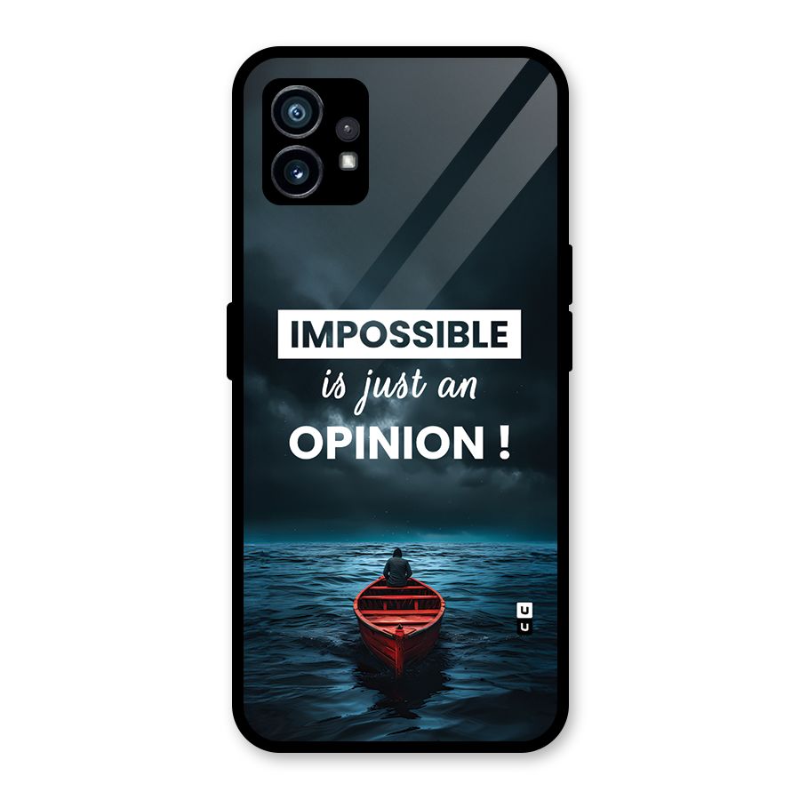 Just An Opinion Glass Back Case for Nothing Phone 1