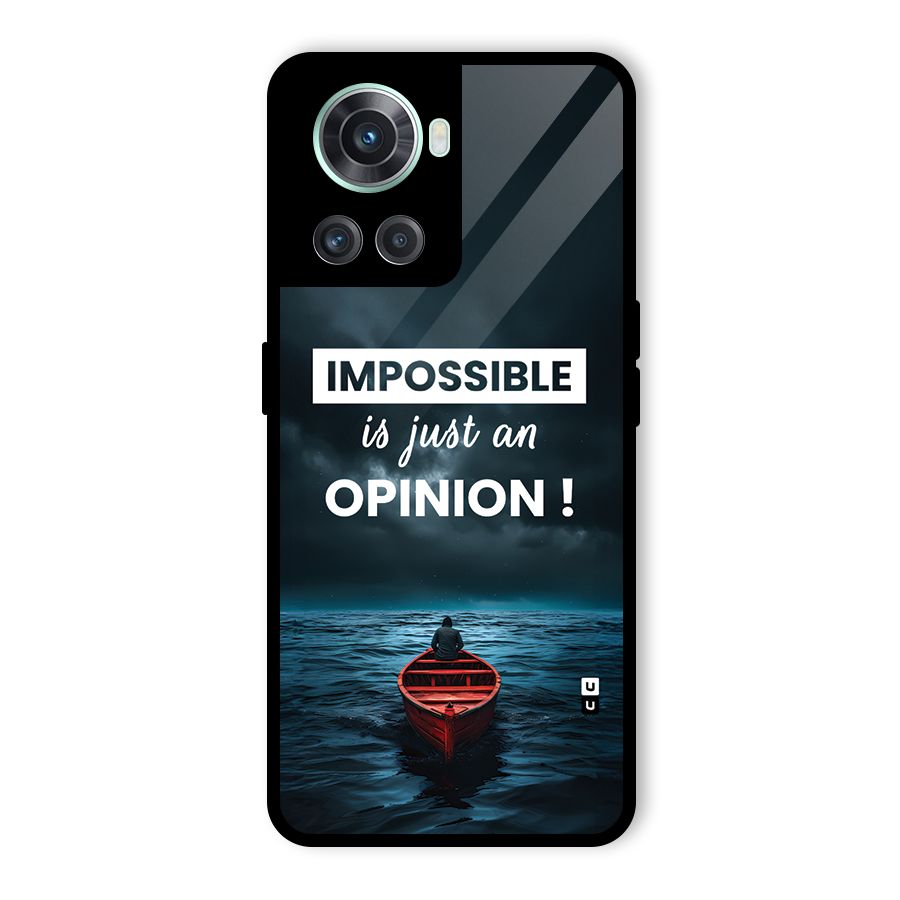 Just An Opinion Glass Back Case for OnePlus 10R