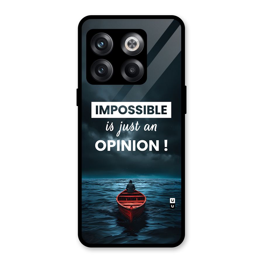 Just An Opinion Glass Back Case for OnePlus 10T