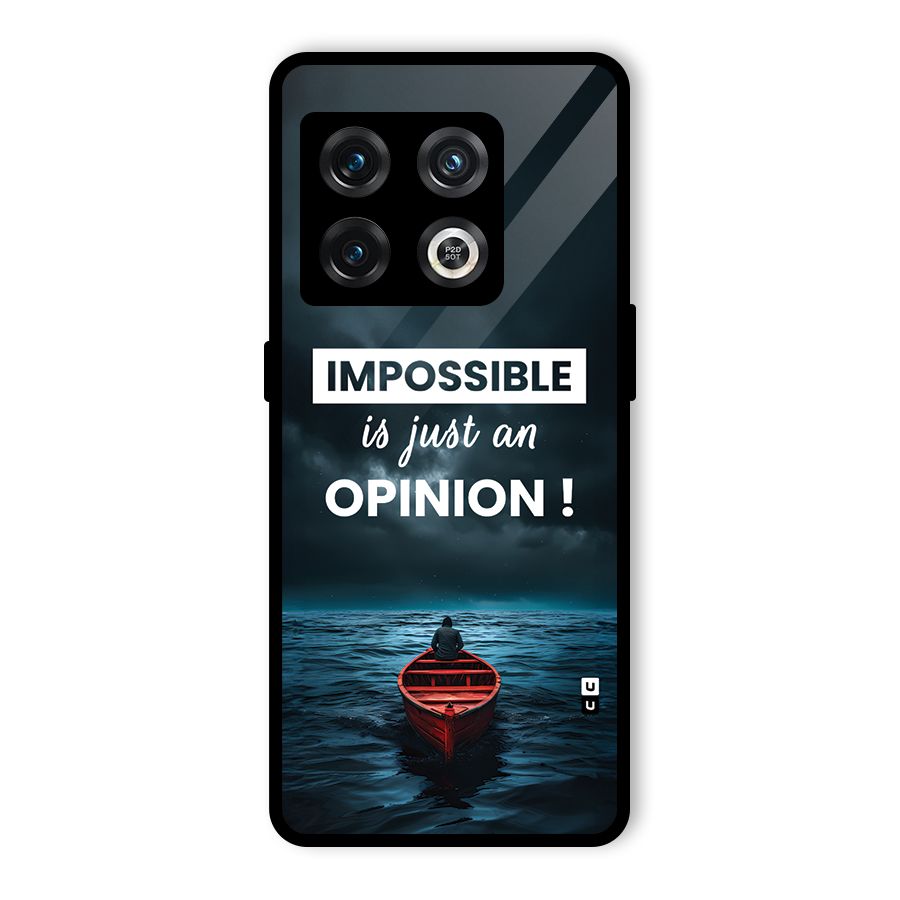 Just An Opinion Glass Back Case for OnePlus 10 Pro 5G