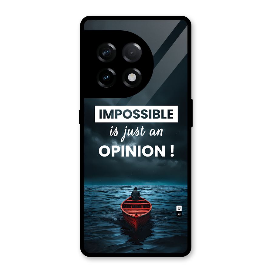 Just An Opinion Glass Back Case for OnePlus 11R