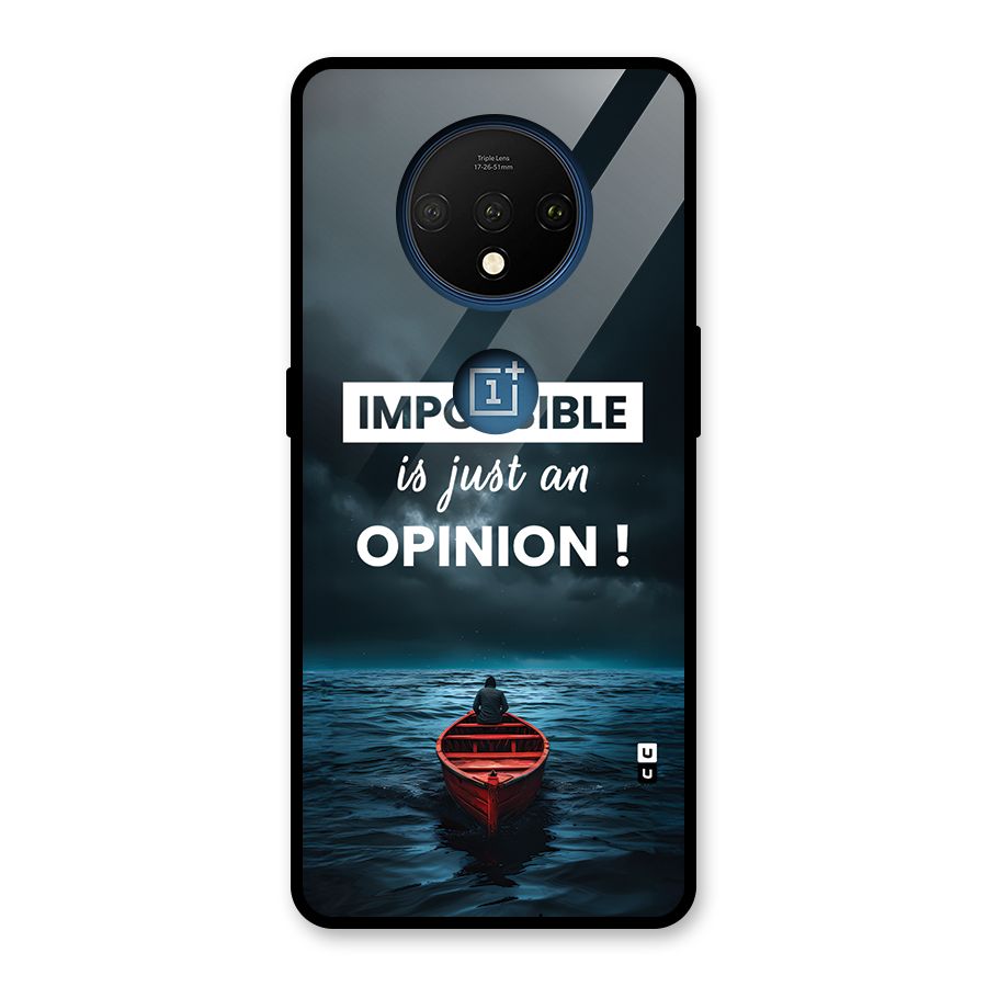 Just An Opinion Glass Back Case for OnePlus 7T