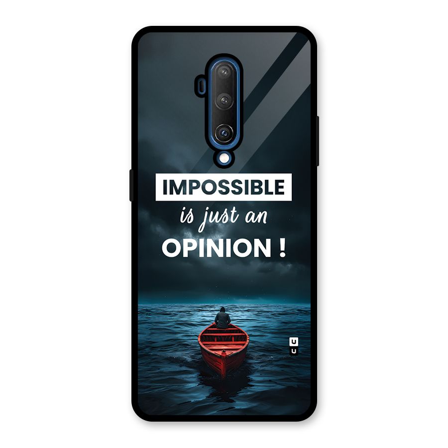 Just An Opinion Glass Back Case for OnePlus 7T Pro