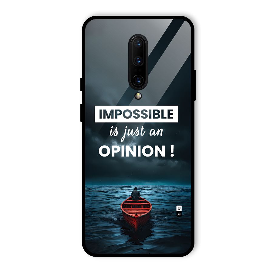 Just An Opinion Glass Back Case for OnePlus 7 Pro