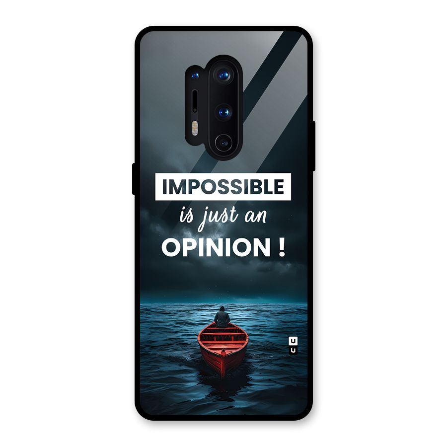 Just An Opinion Glass Back Case for OnePlus 8 Pro