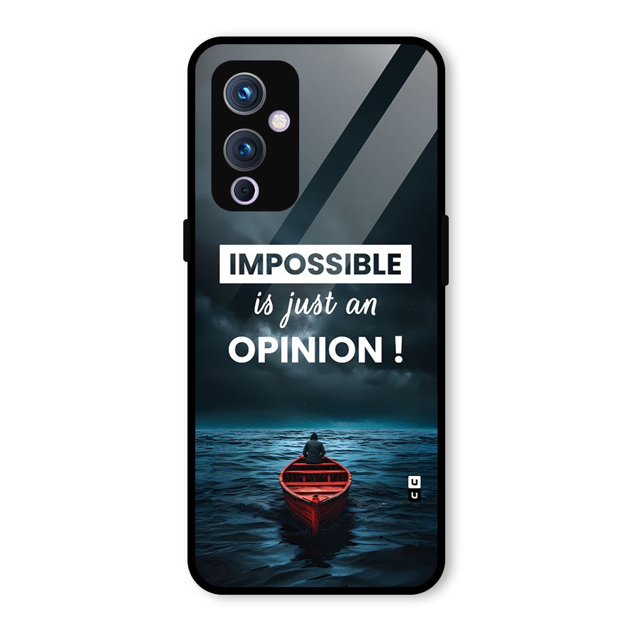 Just An Opinion Glass Back Case for OnePlus 9