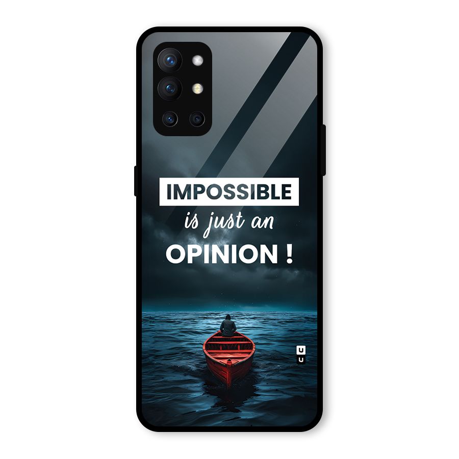 Just An Opinion Glass Back Case for OnePlus 9R
