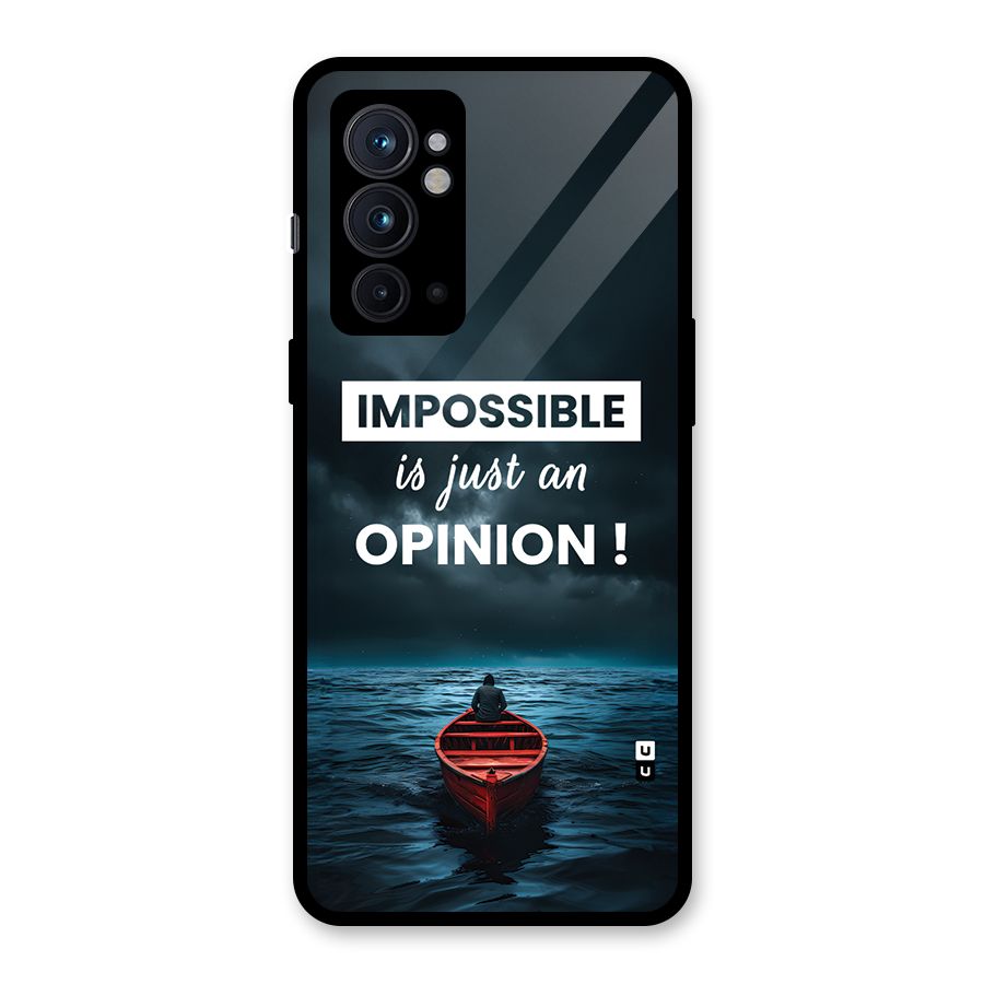Just An Opinion Glass Back Case for OnePlus 9RT 5G