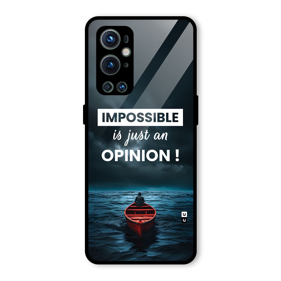 Just An Opinion Glass Back Case for OnePlus 9 Pro