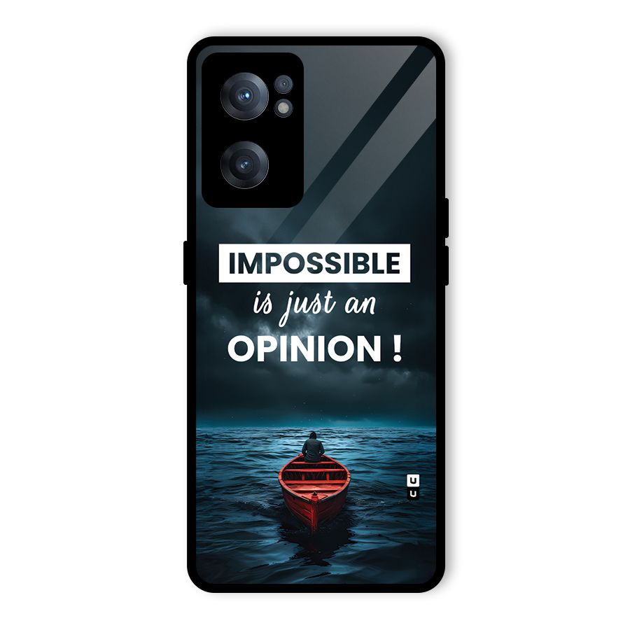 Just An Opinion Glass Back Case for OnePlus Nord CE 2 5G