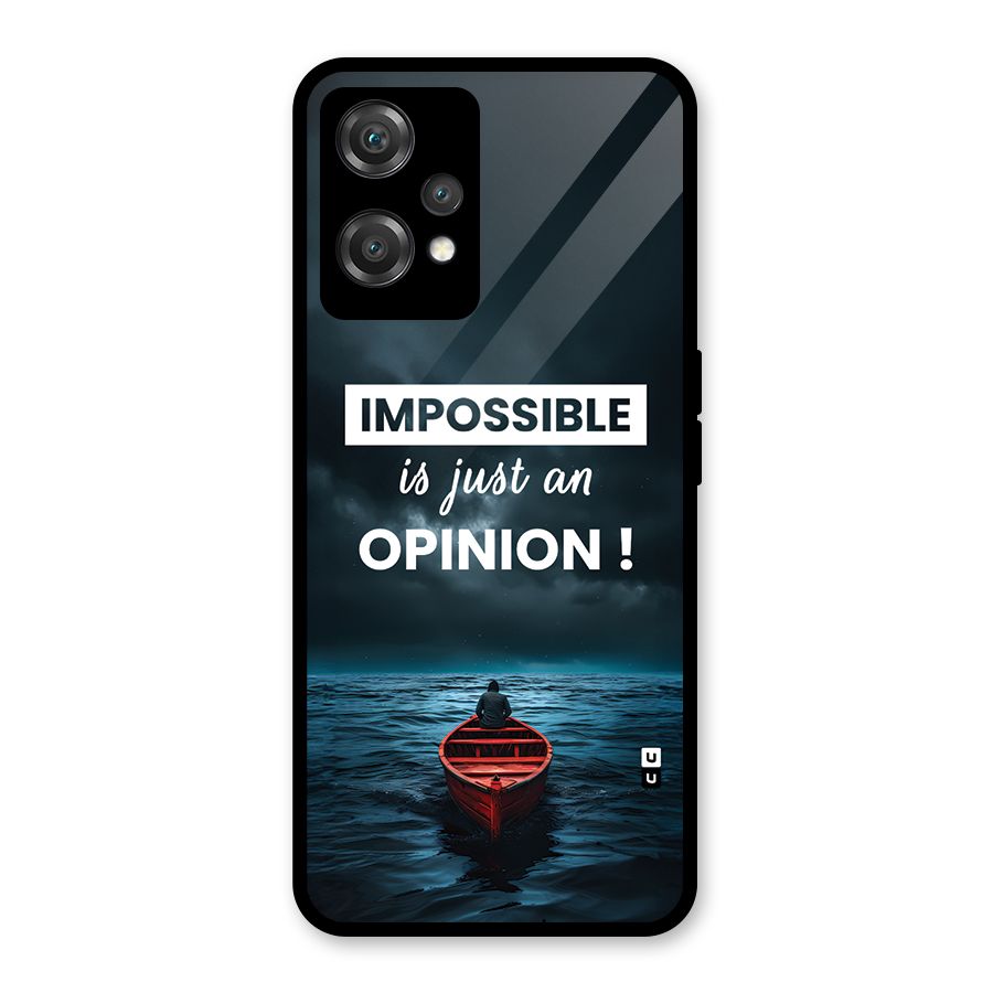 Just An Opinion Glass Back Case for OnePlus Nord CE 2 Lite 5G
