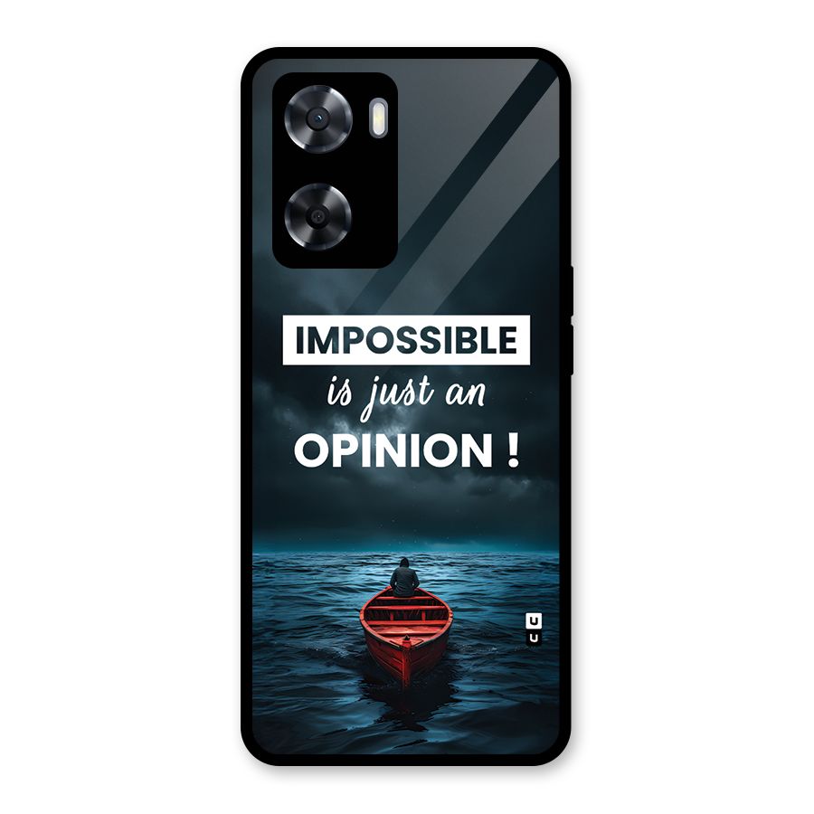Just An Opinion Glass Back Case for Oppo A57 2022