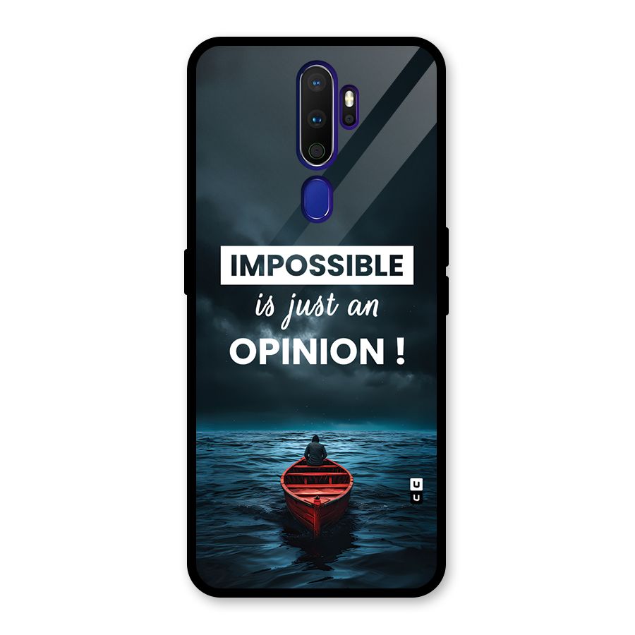Just An Opinion Glass Back Case for Oppo A9 (2020)