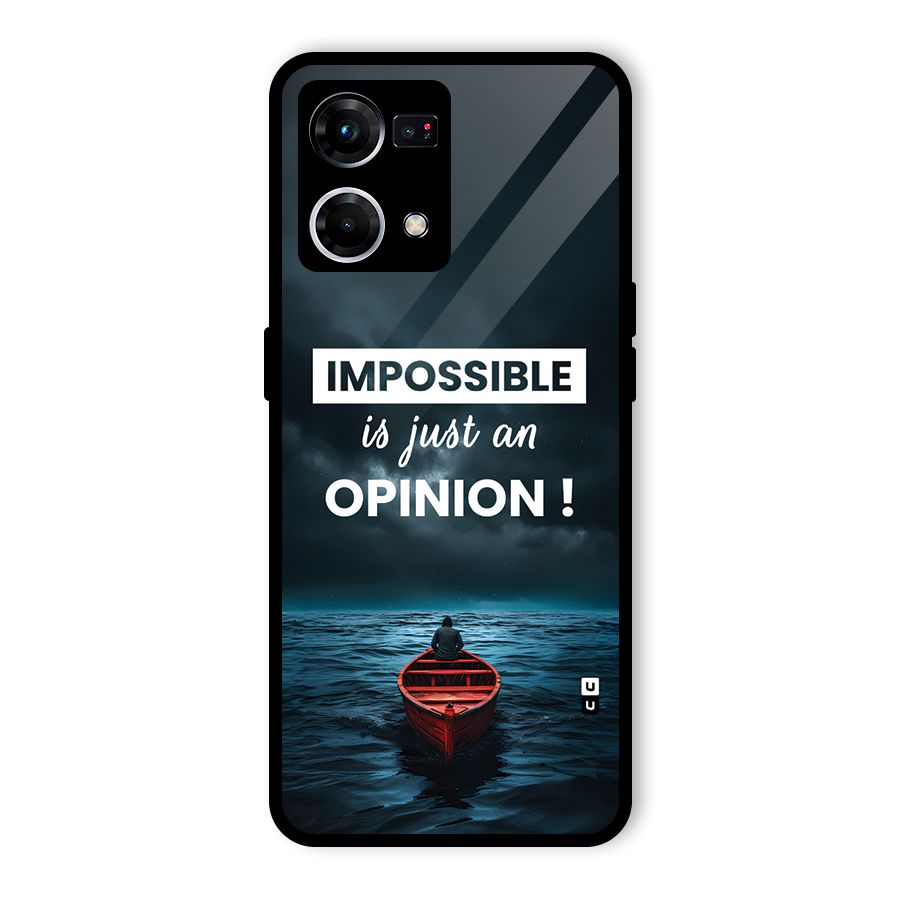Just An Opinion Glass Back Case for Oppo F21s Pro 4G