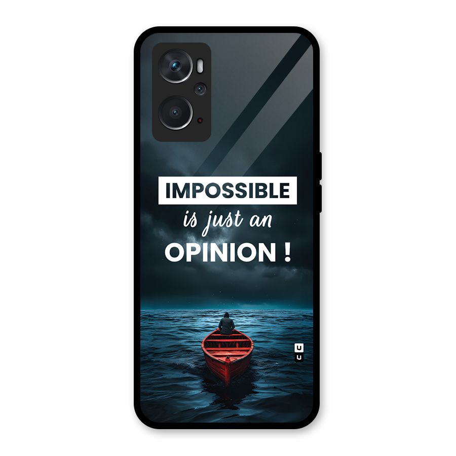 Just An Opinion Glass Back Case for Oppo K10 4G