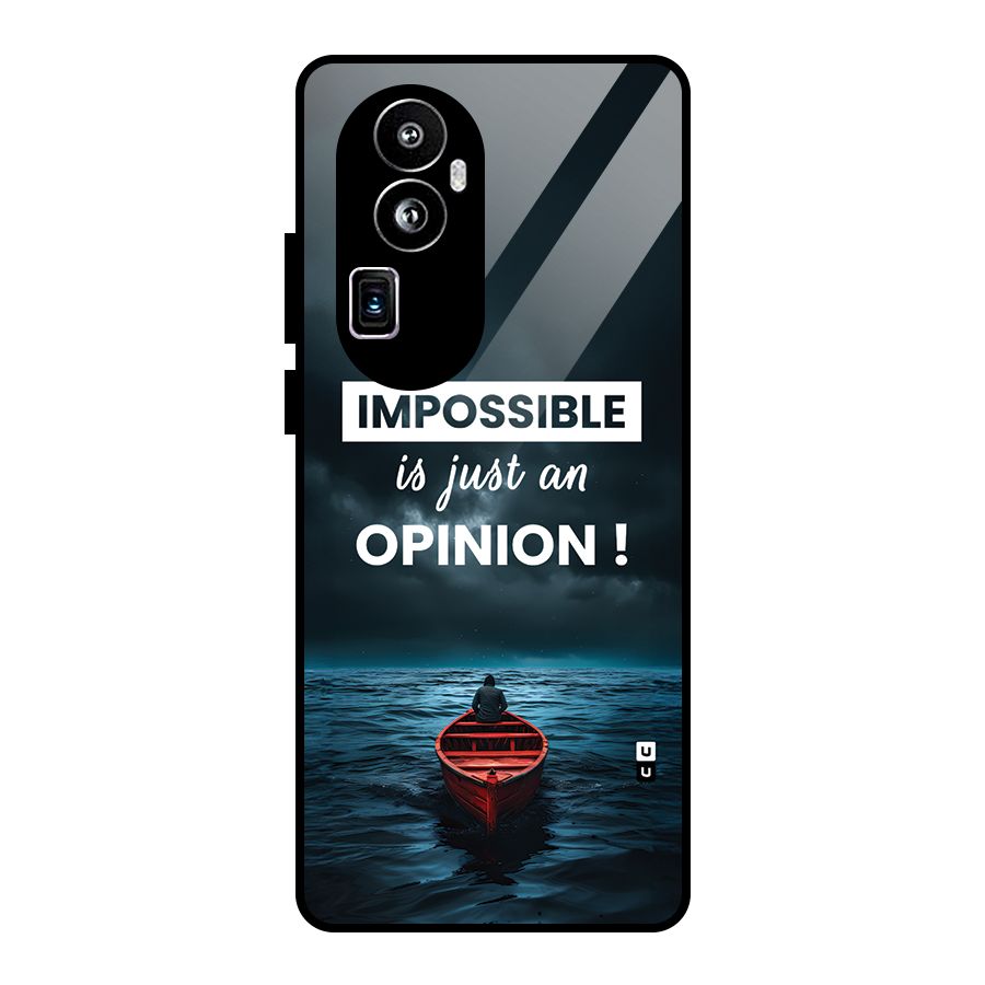 Just An Opinion Glass Back Case for Oppo Reno10 Pro Plus