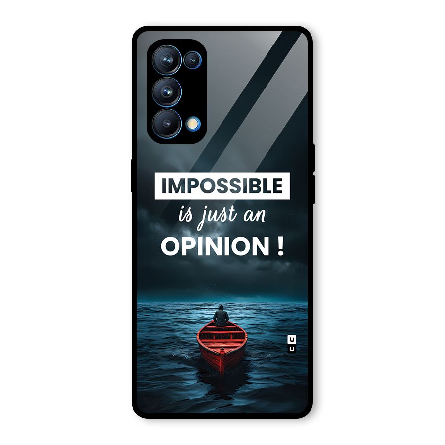 Just An Opinion Glass Back Case for Oppo Reno5 Pro 5G