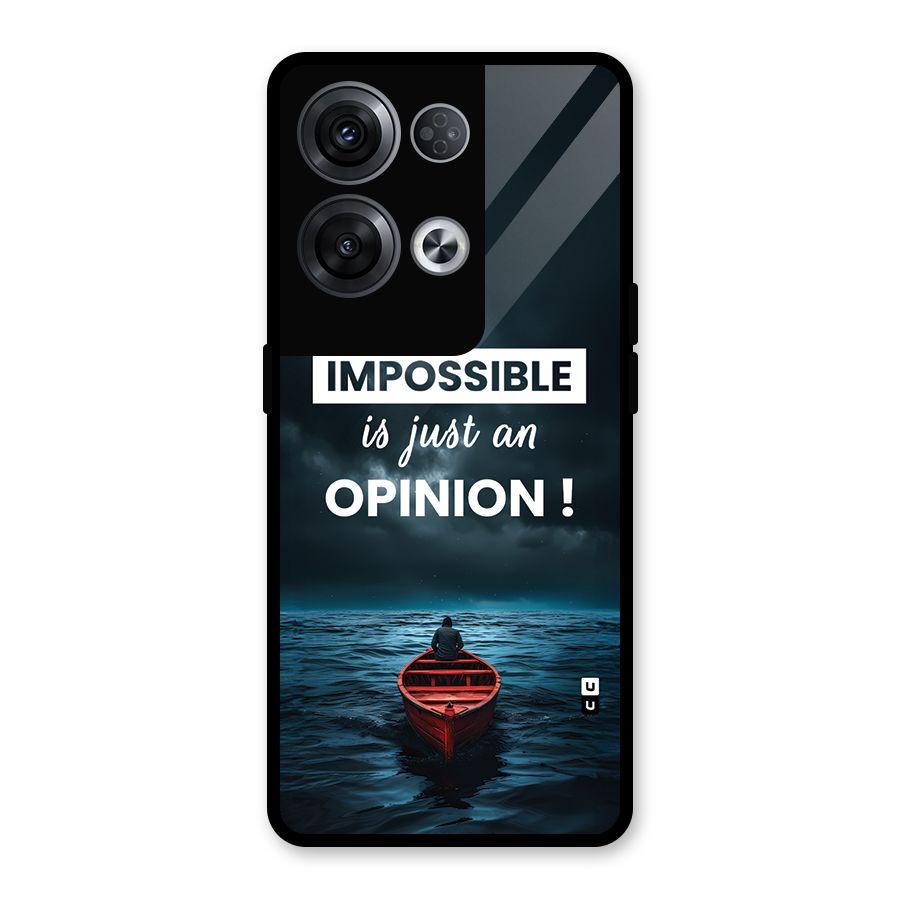 Just An Opinion Glass Back Case for Oppo Reno8 Pro 5G