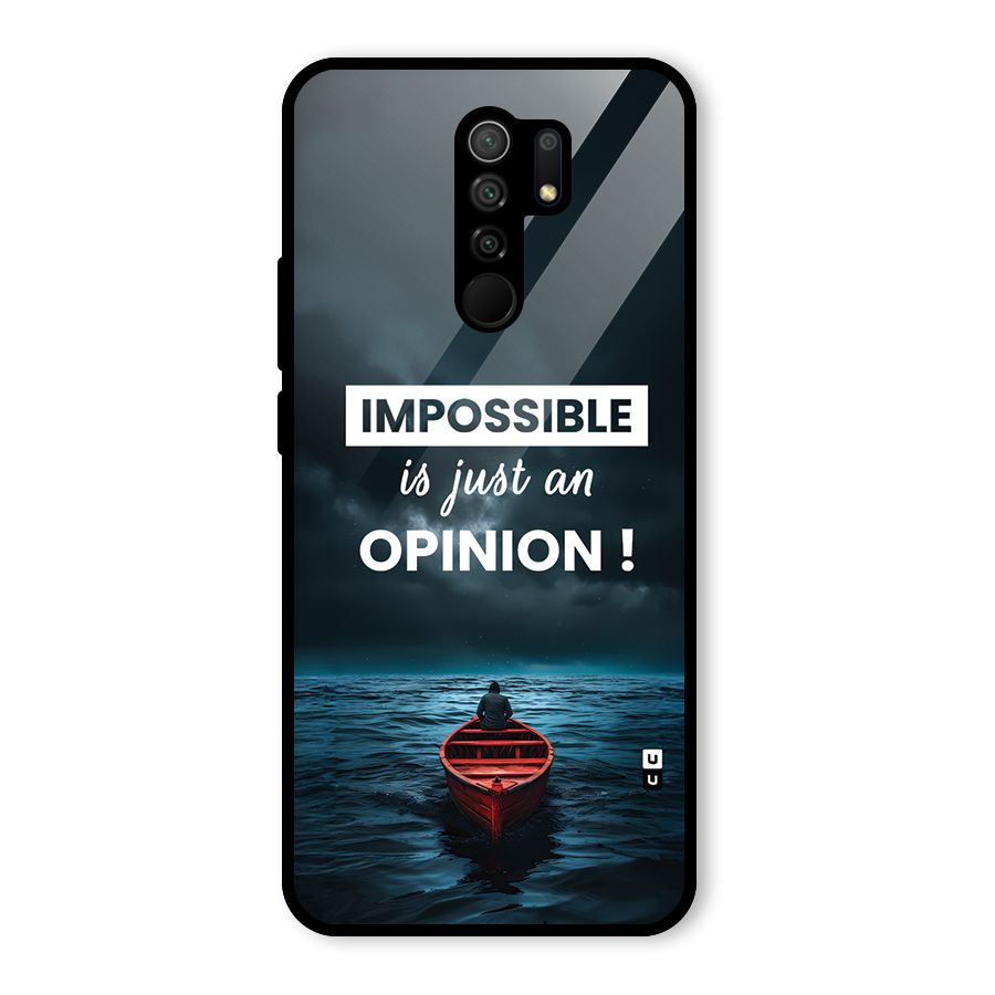 Just An Opinion Glass Back Case for Poco M2