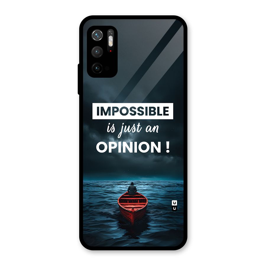 Just An Opinion Glass Back Case for Poco M3 Pro 5G