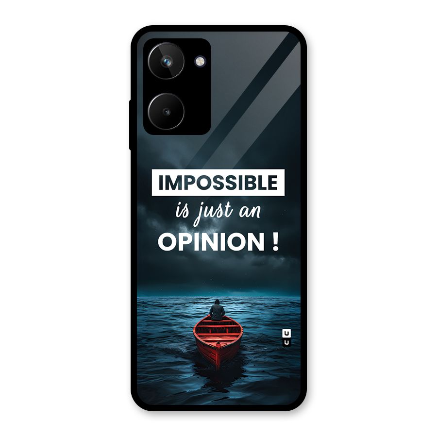 Just An Opinion Glass Back Case for Realme 10