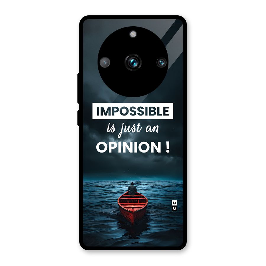 Just An Opinion Glass Back Case for Realme 11 Pro Plus