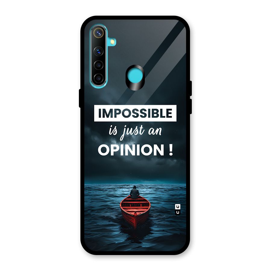 Just An Opinion Glass Back Case for Realme 5i