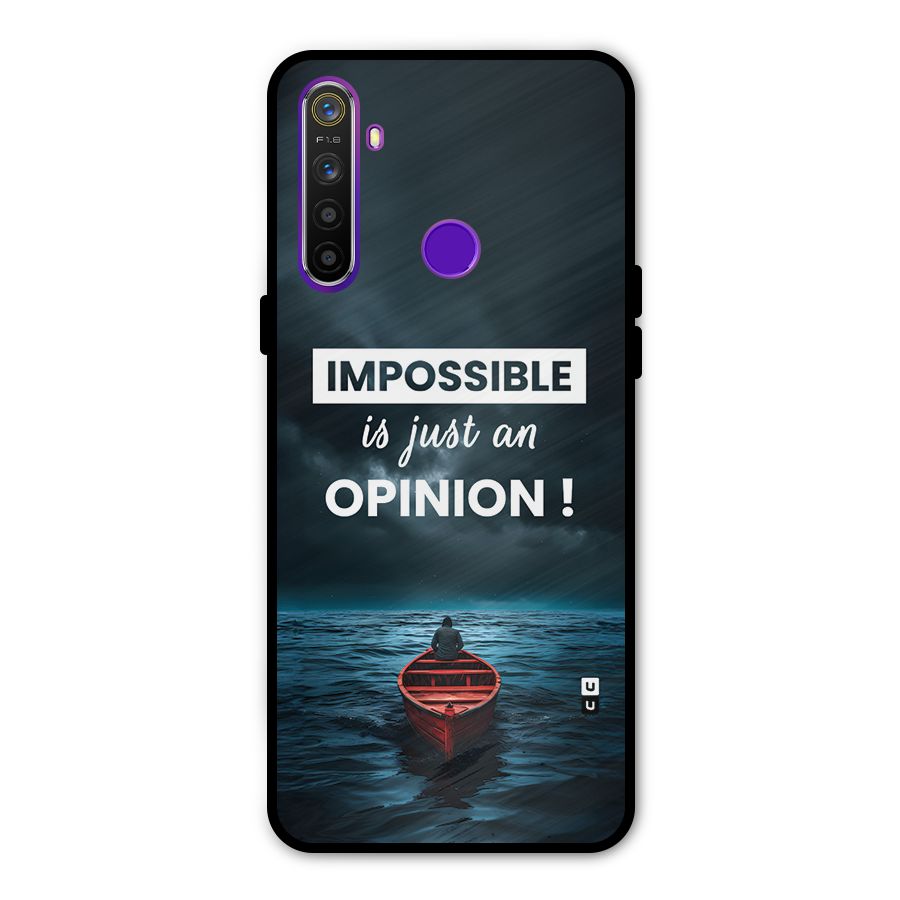 Just An Opinion Glass Back Case for Realme 5s