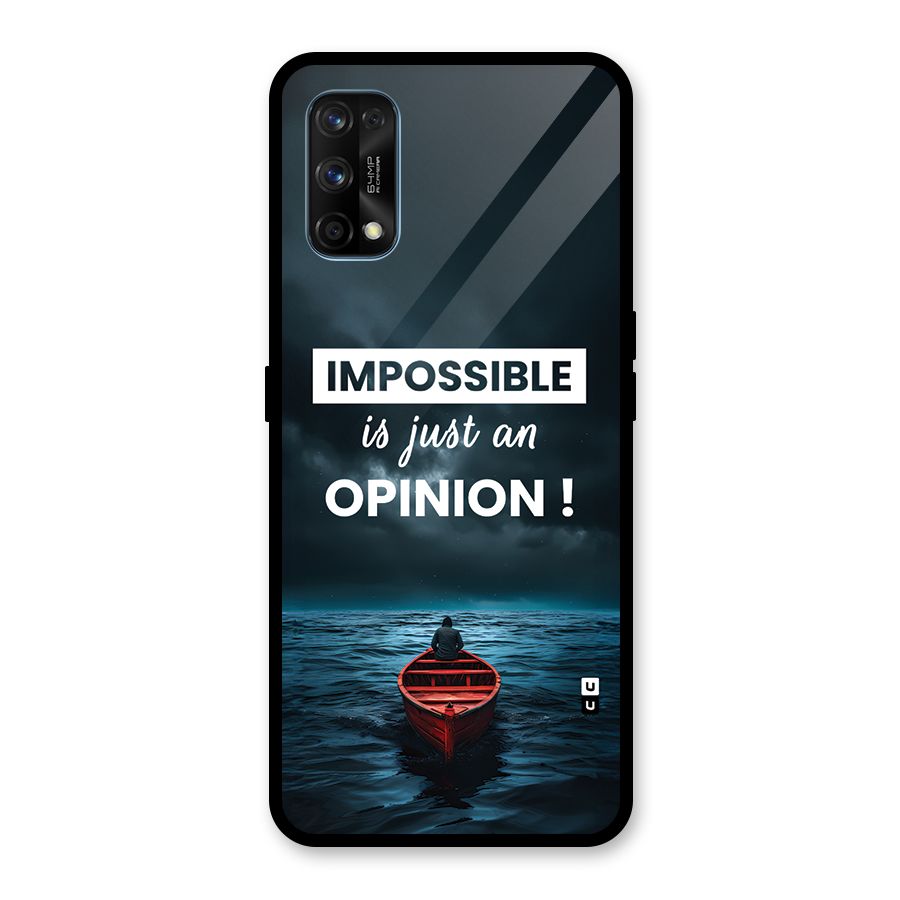 Just An Opinion Glass Back Case for Realme 7 Pro