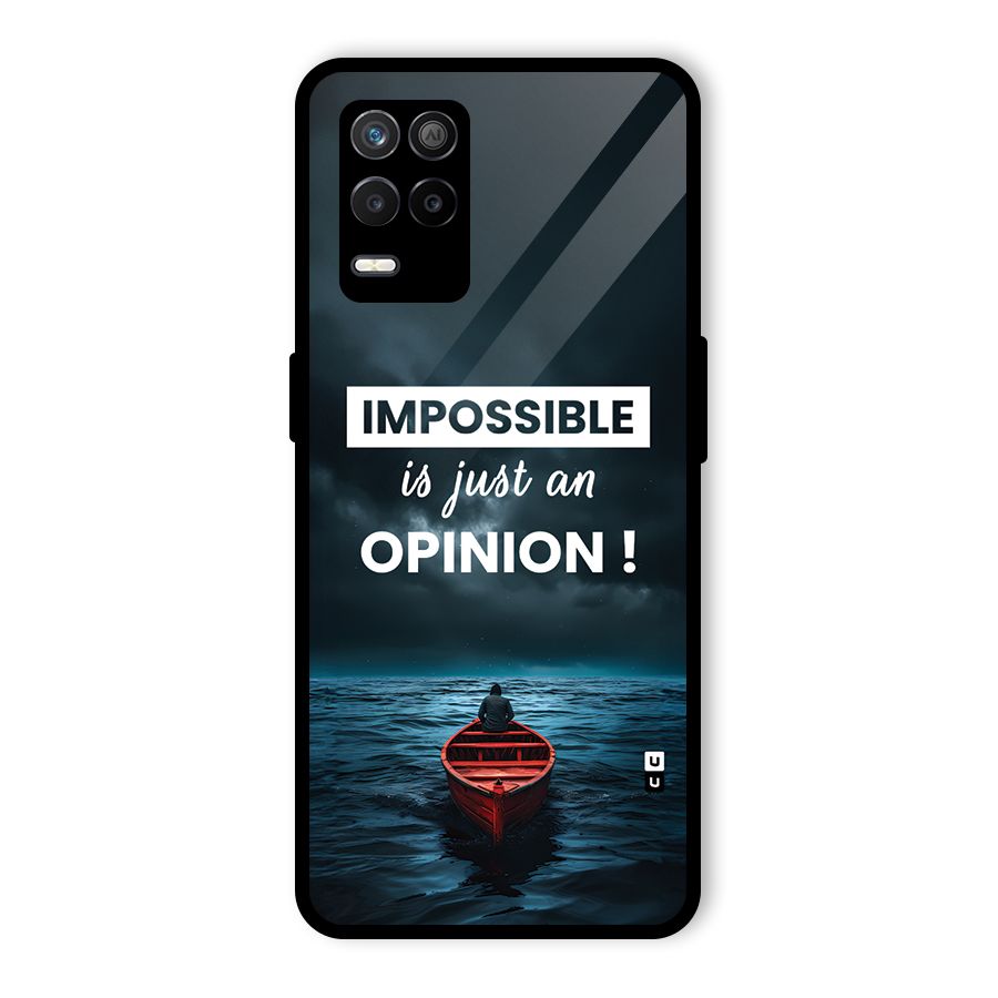Just An Opinion Glass Back Case for Realme 8 5G