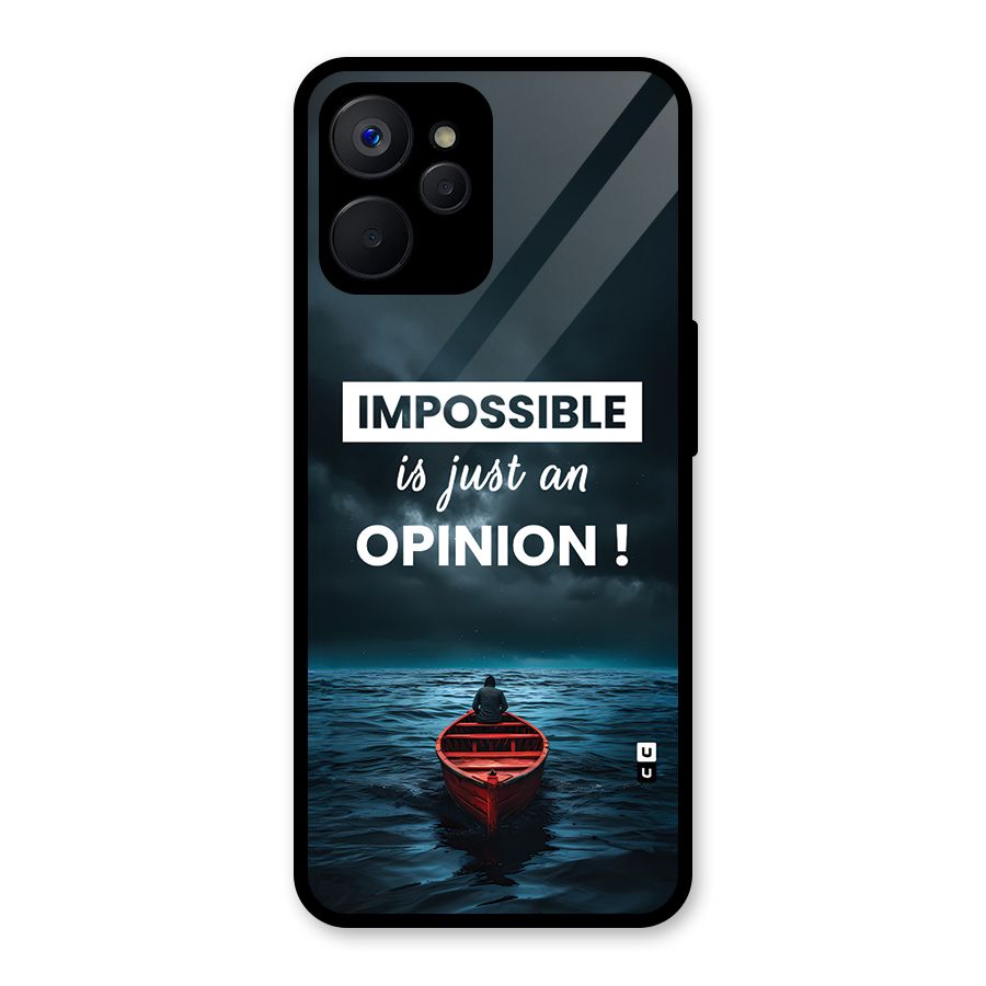 Just An Opinion Glass Back Case for Realme 9i 5G