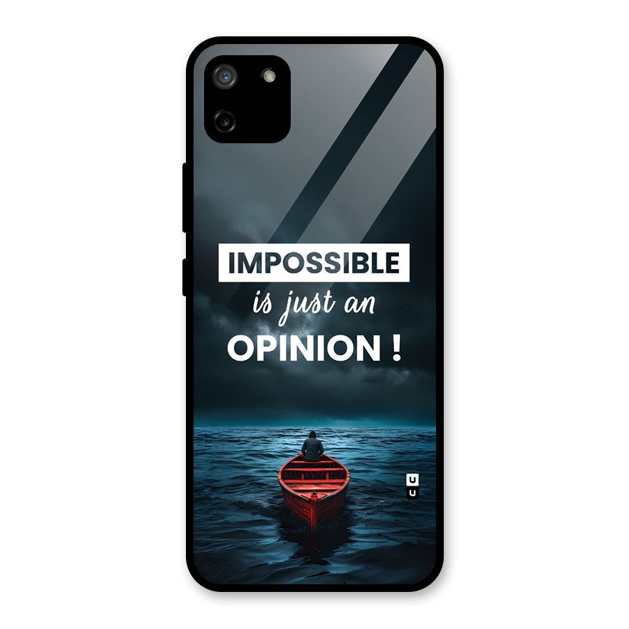 Just An Opinion Glass Back Case for Realme C11