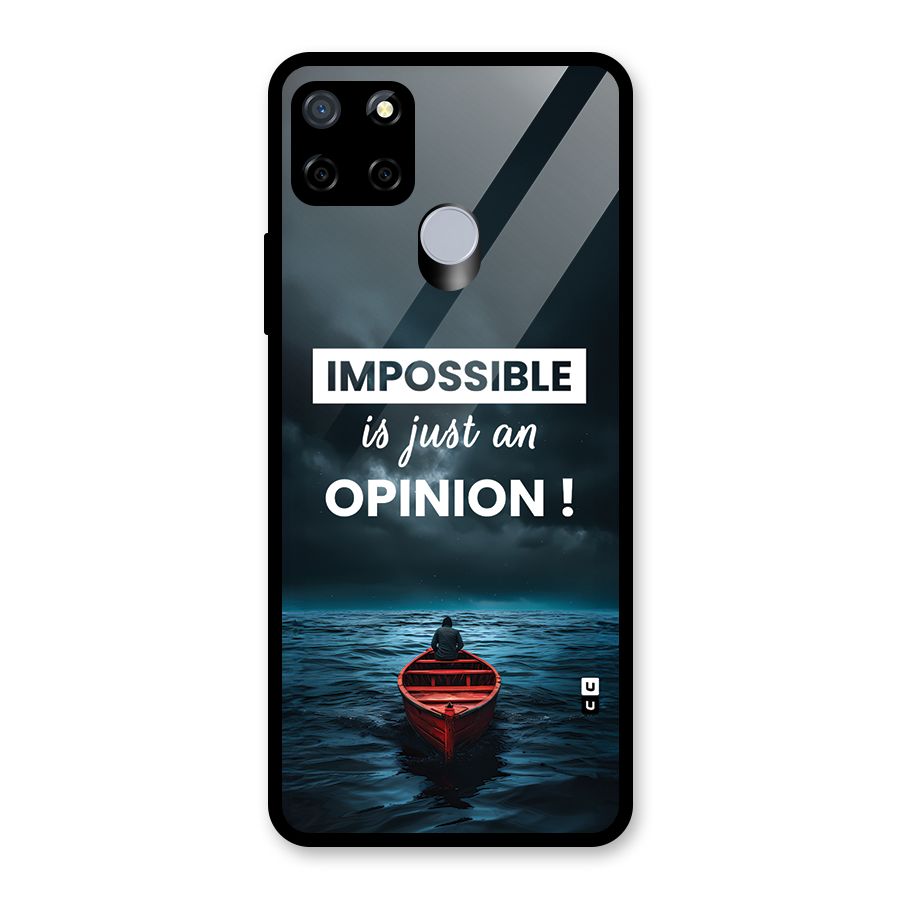 Just An Opinion Glass Back Case for Realme C12