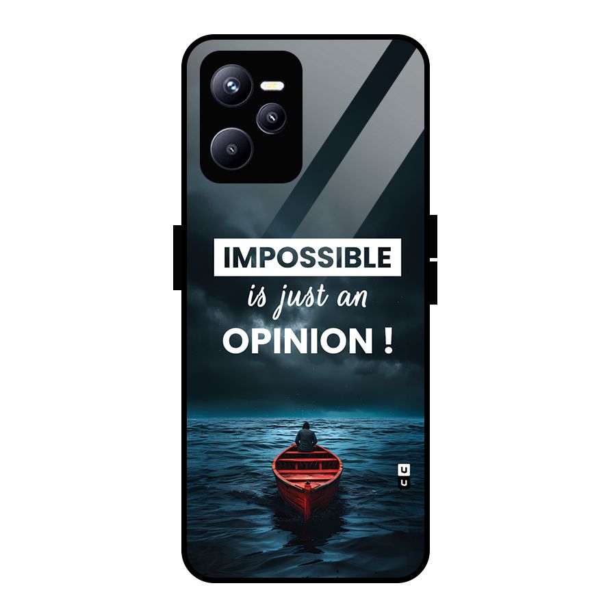 Just An Opinion Glass Back Case for Realme C35