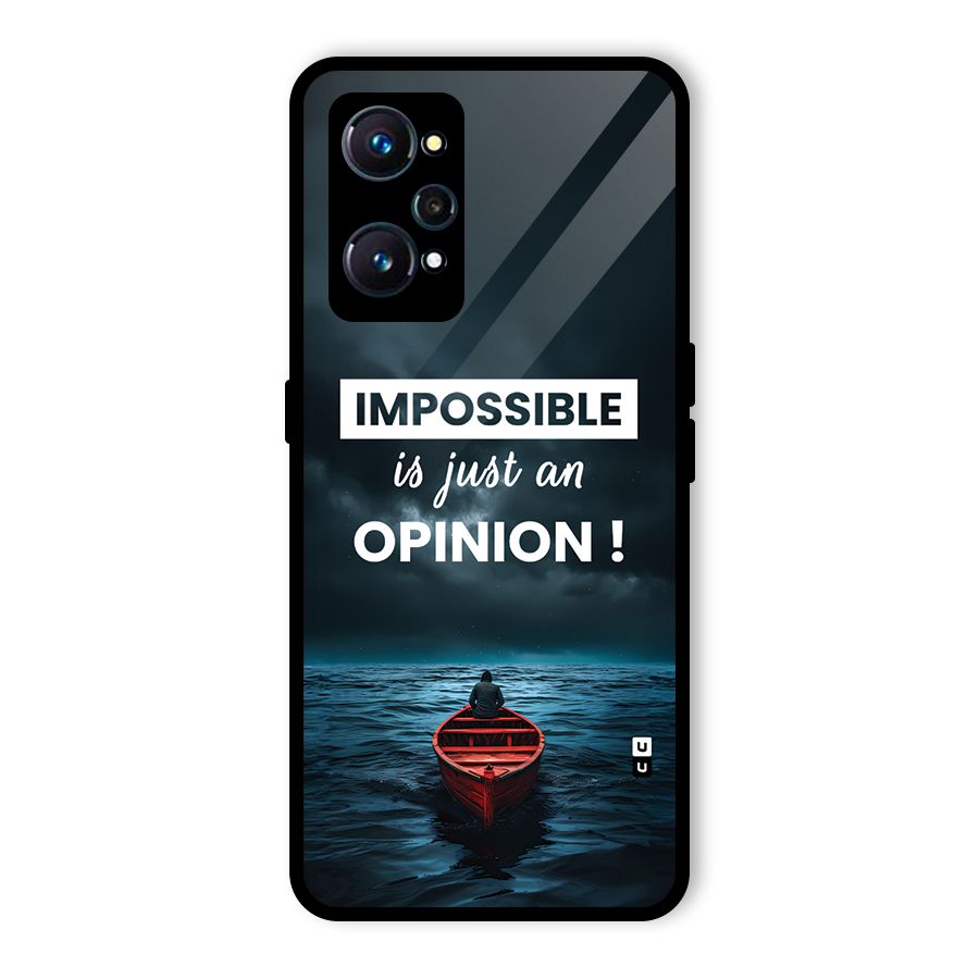 Just An Opinion Glass Back Case for Realme GT 2