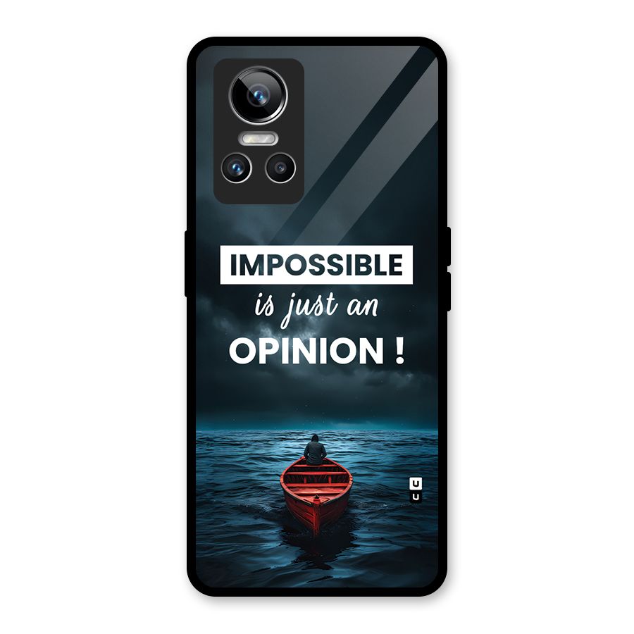 Just An Opinion Glass Back Case for Realme GT Neo 3