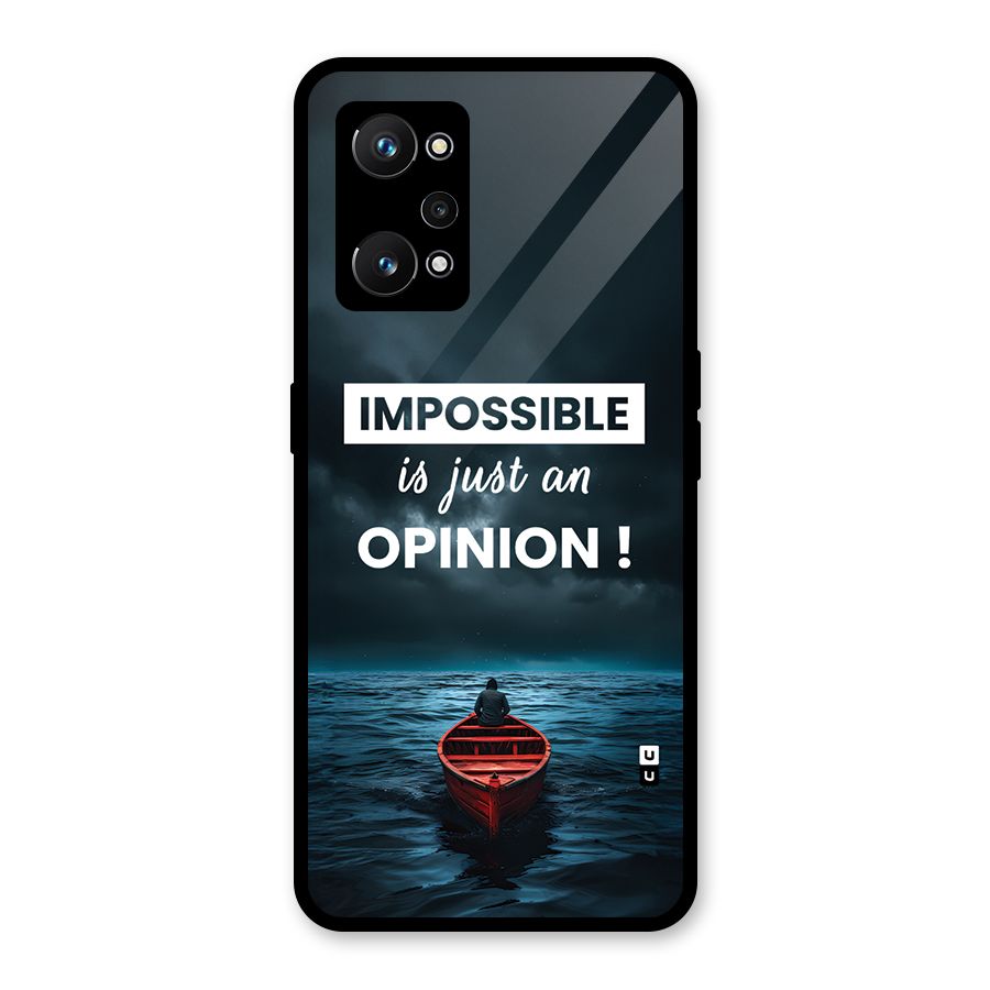 Just An Opinion Glass Back Case for Realme GT Neo 3T