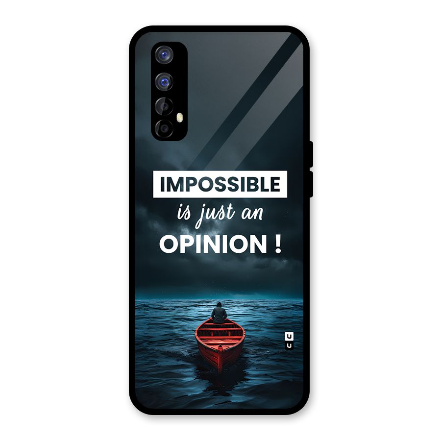 Just An Opinion Glass Back Case for Realme Narzo 20 Pro