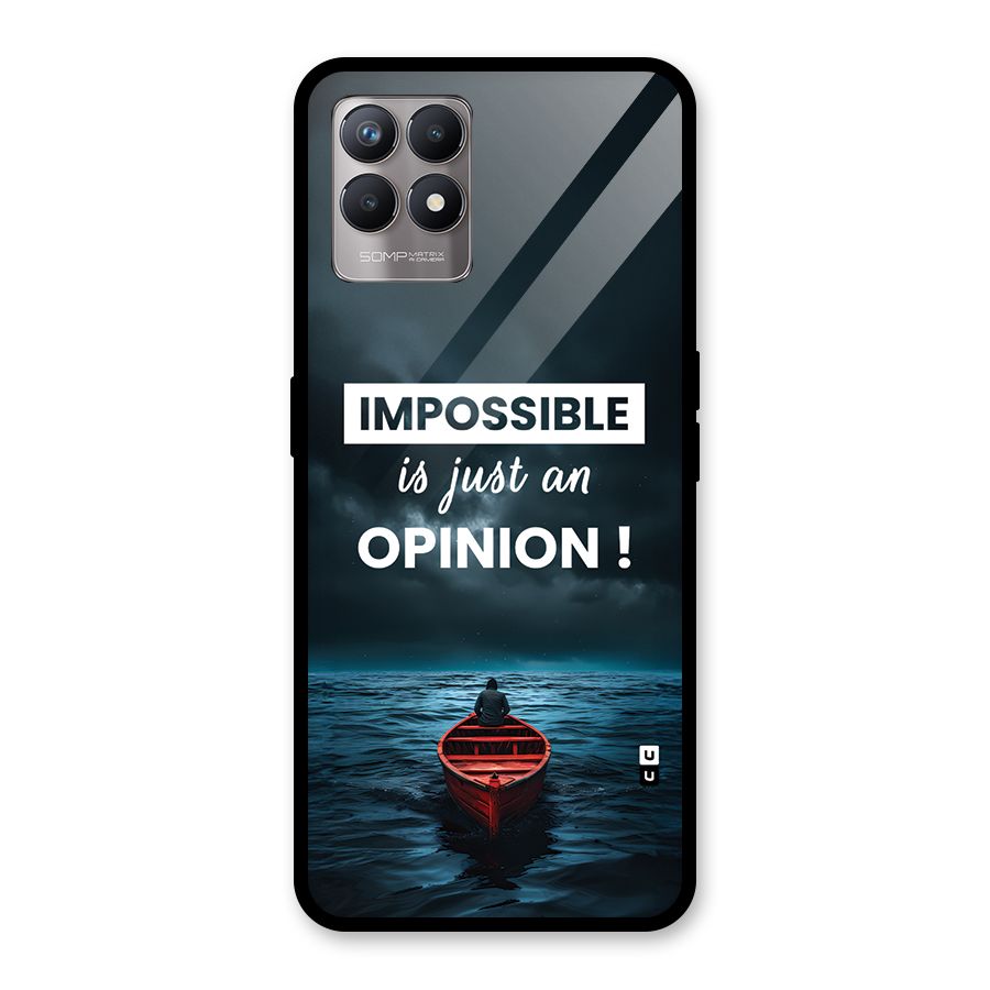 Just An Opinion Glass Back Case for Realme Narzo 50