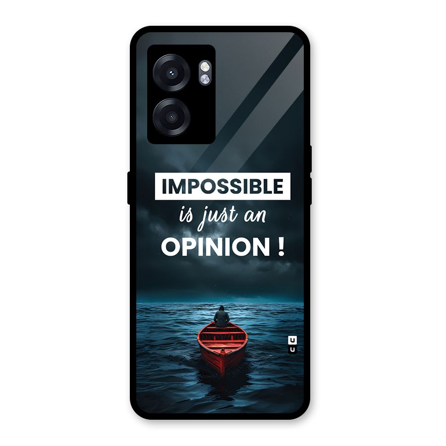 Just An Opinion Glass Back Case for Realme Narzo 50 5G