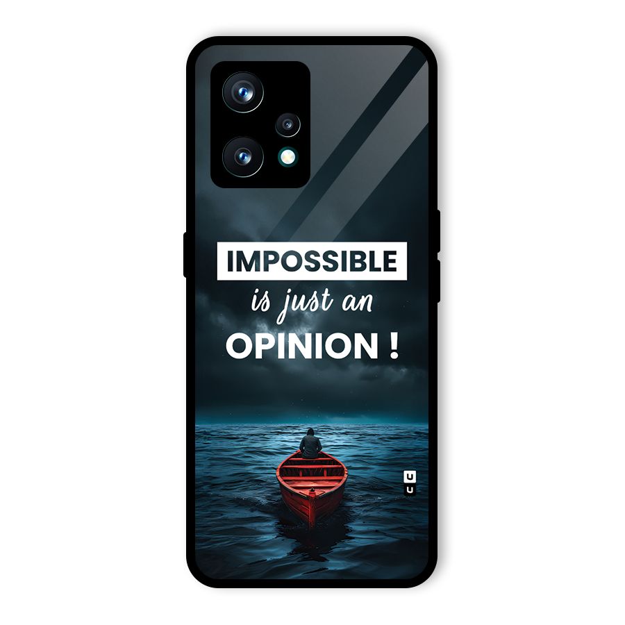 Just An Opinion Glass Back Case for Realme Narzo 50 Pro