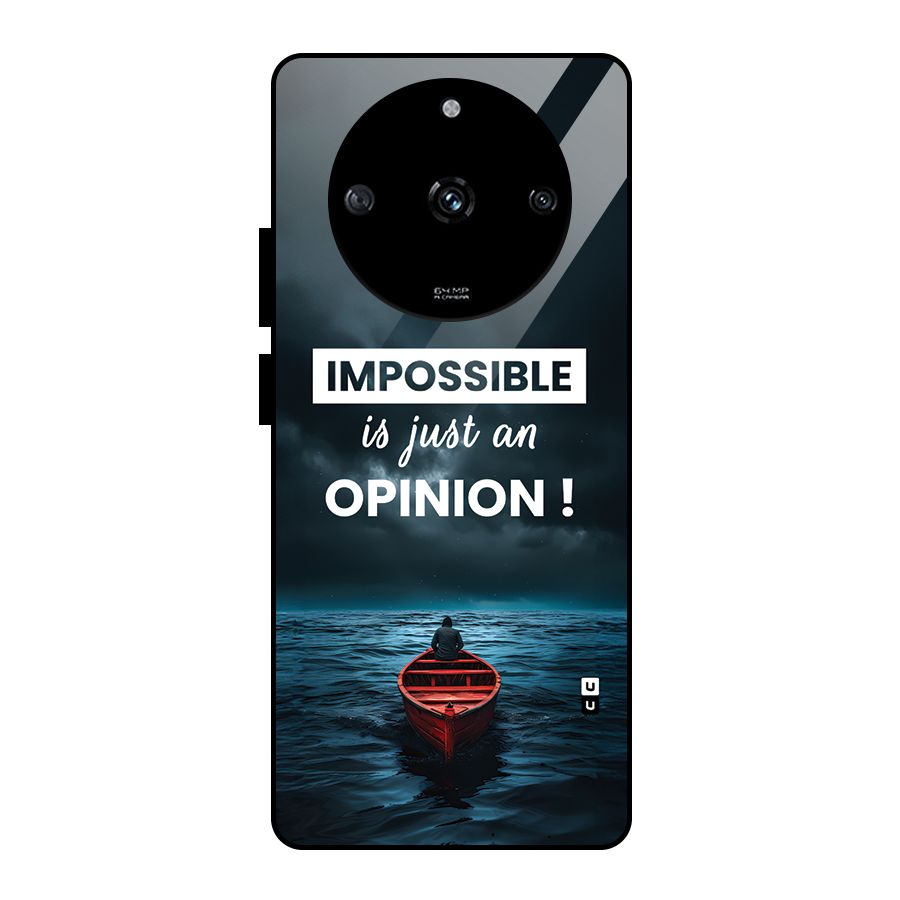 Just An Opinion Glass Back Case for Realme Narzo 60 5G